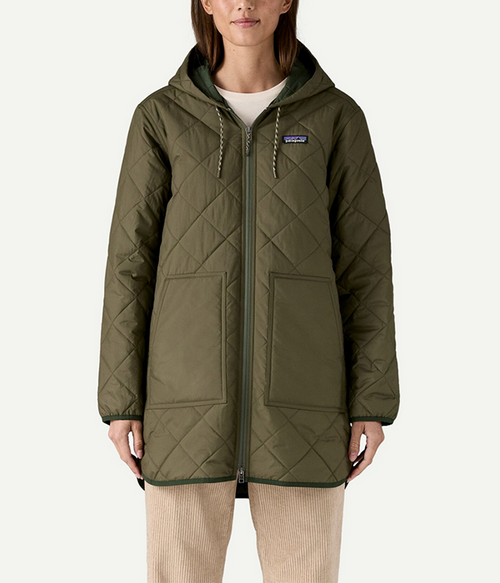 Womens Diamond Quilted Parka Womens Diamond Quilted Parka