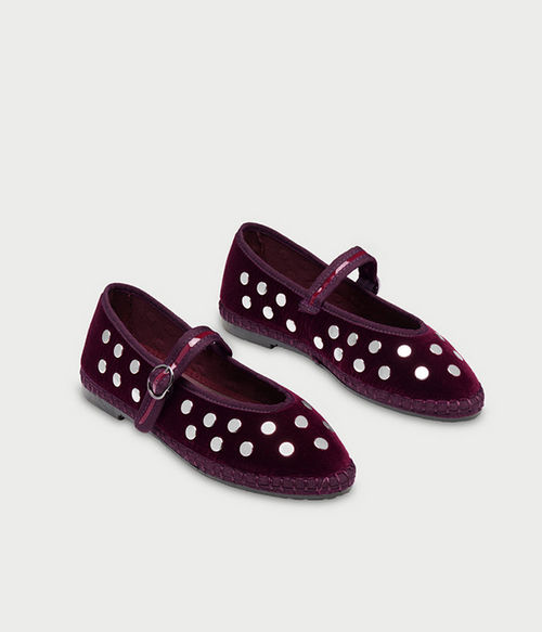 Womens Mae Shoe in Silver Wine