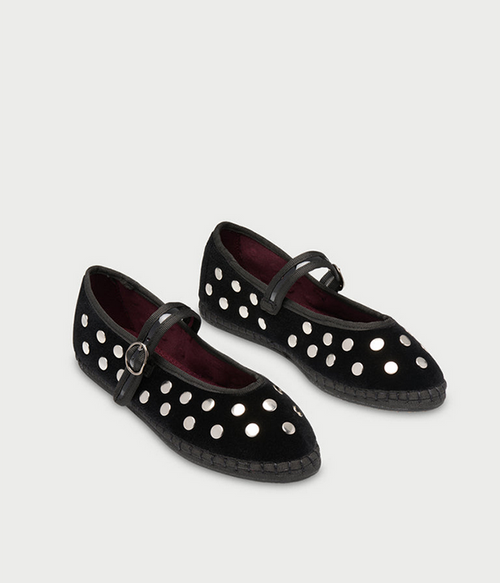 Womens Mae Shoe in Silver Black