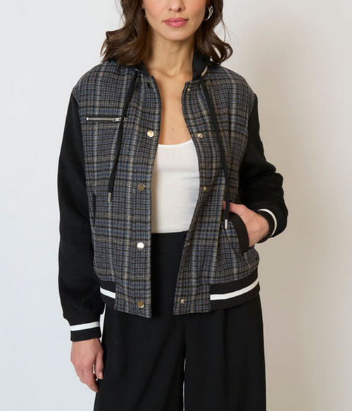 Womens Billie Plaid Bomber