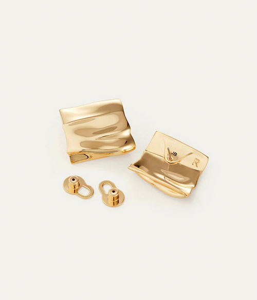 Womens Sundra Earrings in High Polish Gold Womens Sundra Earrings in High Polish Gold