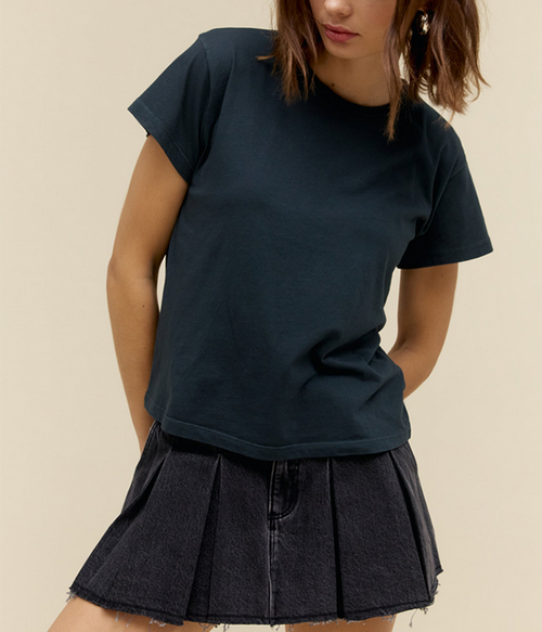 Womens Solid Solo Tee