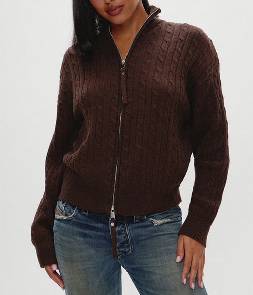 Womens Bea Cable Knit Sweater