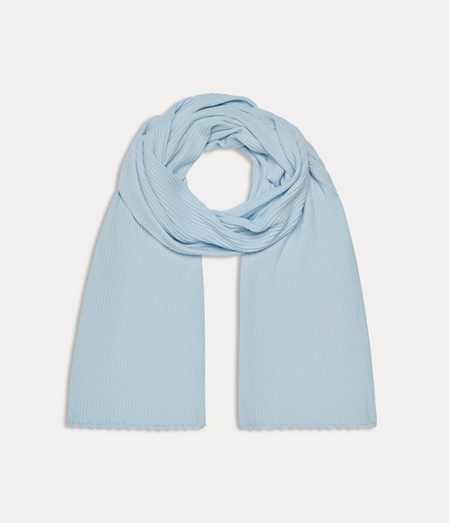 Womens Snug Ribbed Knit Scarf