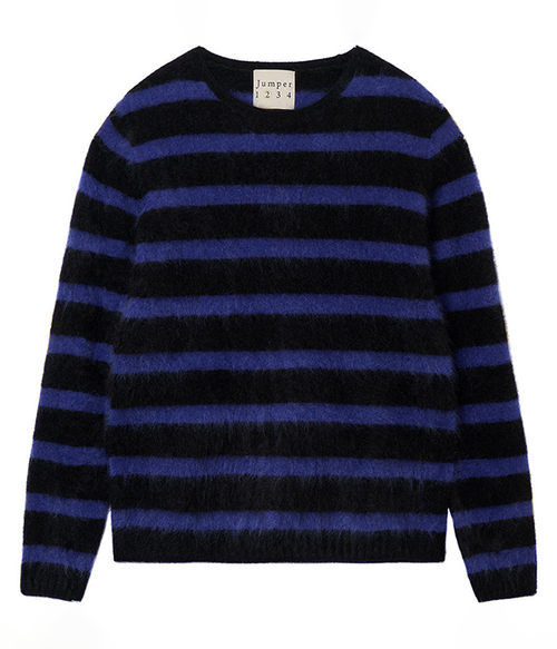 Womens Blended Stripe Crew Womens Blended Stripe Crew