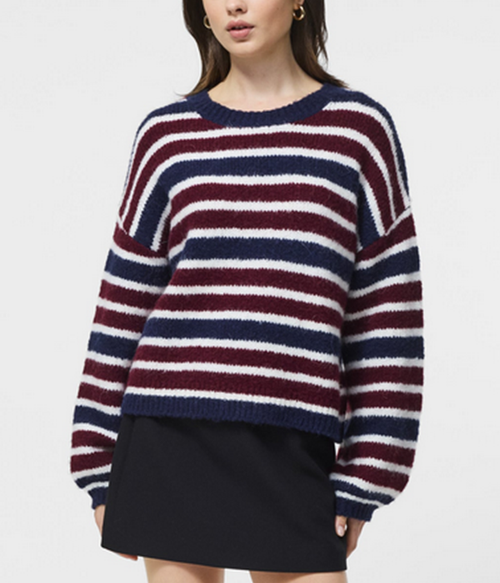 Womens Chunky Alpaca Crew Neck Pullover