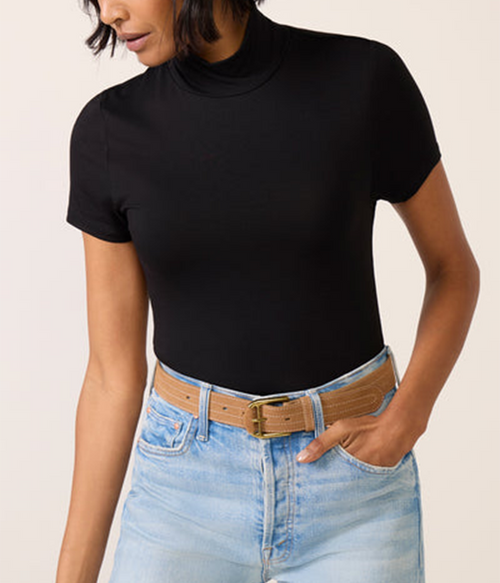 Womens Demi Fitted Mock Neck