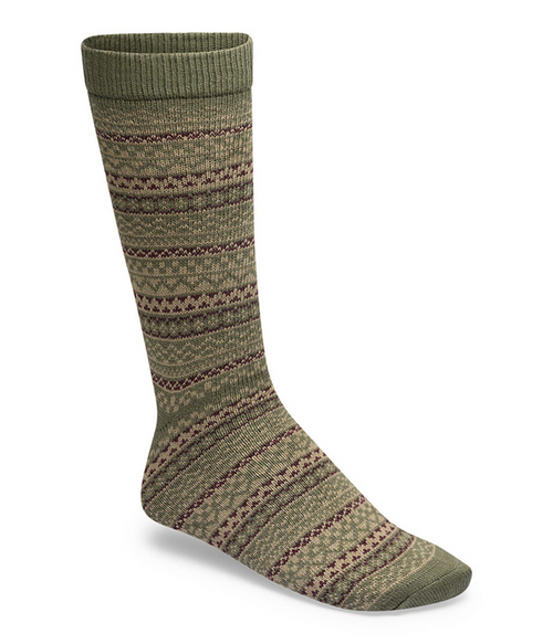 Unisex Sock Ctn Ptrn Taupe