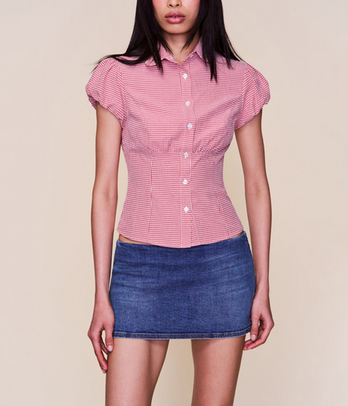 Womens Micro Mini Denim Skirt B