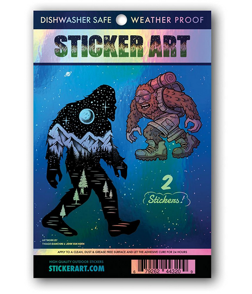 Sticker Art Sasquatch Holographic