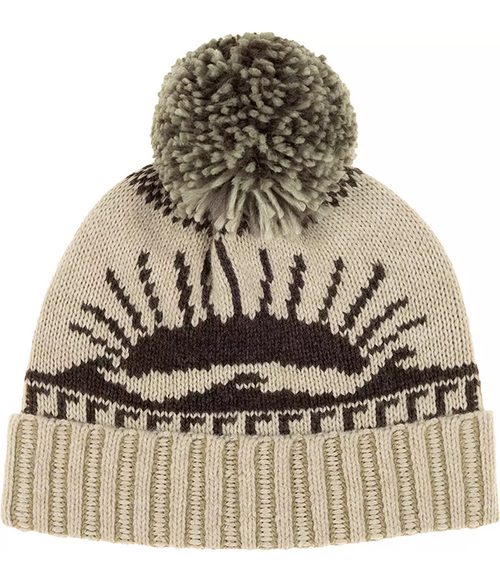 Mens Sun and Wave Novelty Beanie