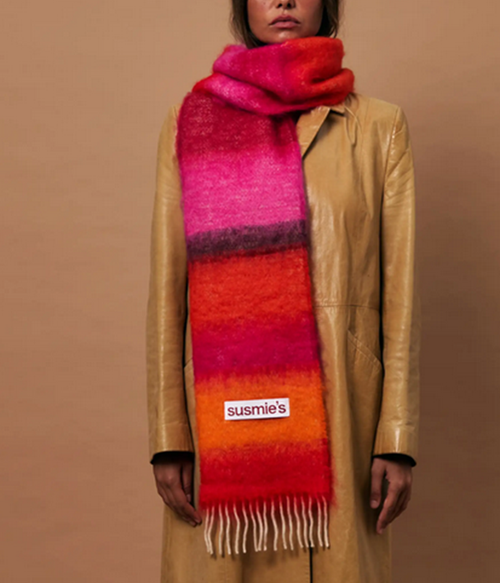 Womens Multicolor Scarf