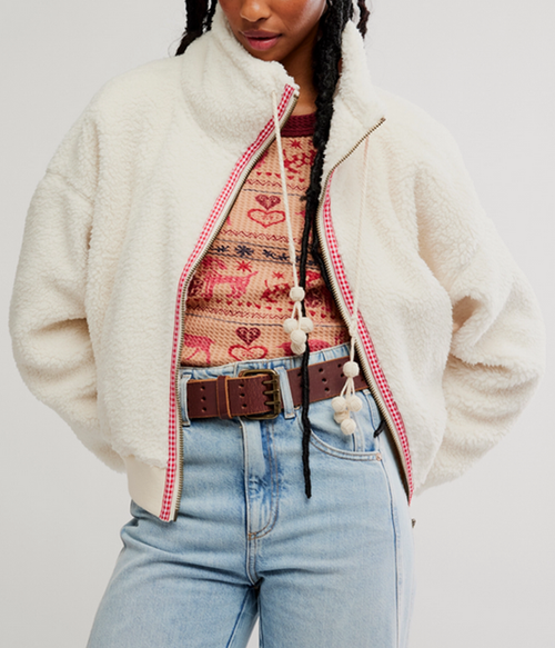 Womens Alpine Sherpa Cardi - 4410_Peri - L