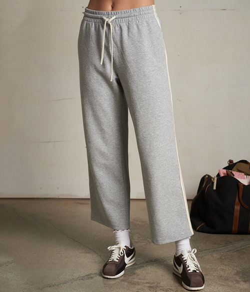 Womens Claud Travel Track Pant - Heather Grey - L