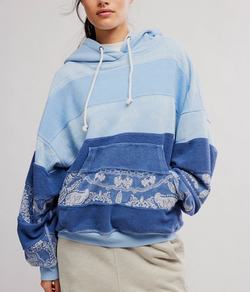 Womens Final Call Hoodie Logo CR - 4010_Indigo Combo - XS