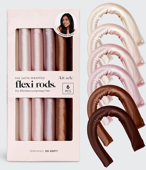 Satin Wrapped Flexi Rods 6pc Set - Not Available - One Size