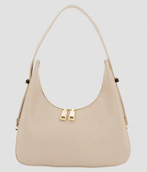 Womens Rhea Vegan Shoulder Bag in Beige - Beige - One Size