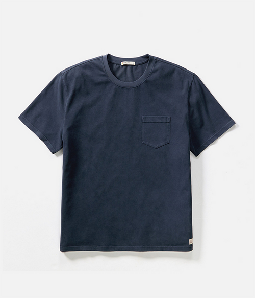 Mens Luxe 250 Relaxed Pocket Tee in India Ink - India Ink - Small