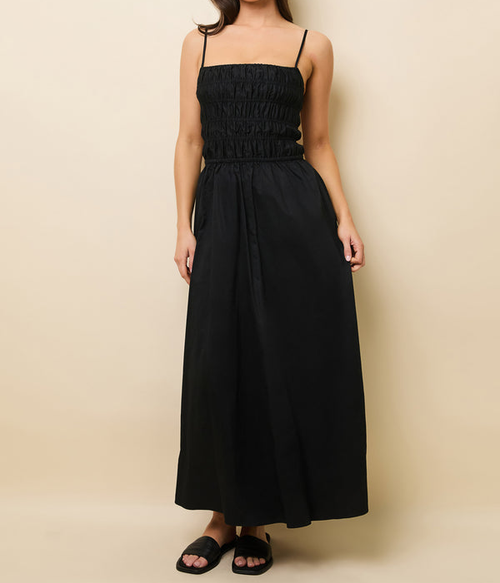 Womens Delta Dress in Noir - Noir - XL