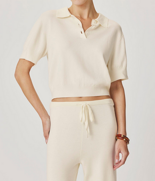 Womens Christa Polo SS Sweater