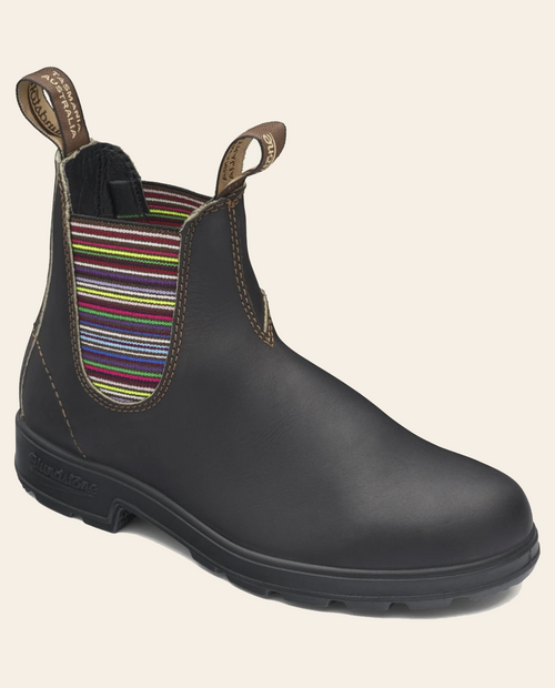 1409 Stripe Elastic V-Sided Boot