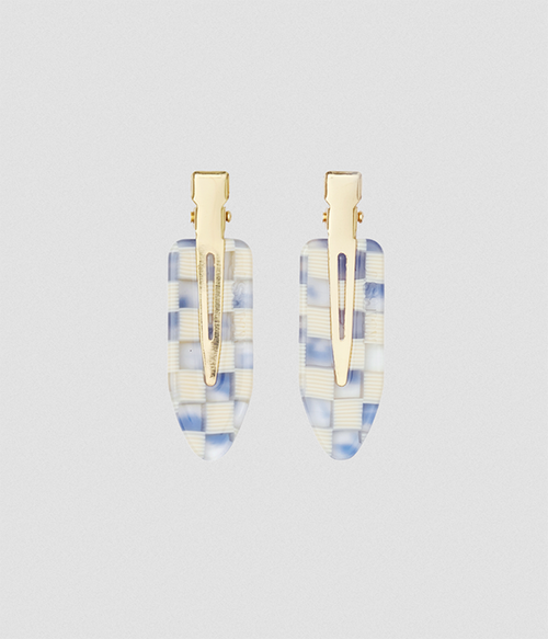 Creaseless Clips (Set of 2) — Sky Checker