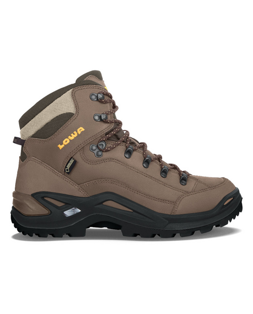 LOWA BOOTS Men's Renegade GTX Mid Wide in SEPIA/SEPIA