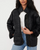 Womens Dolman Quilted Vegan Jacket