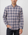 Mens Felix Button Down in Smoke / Carmine / White