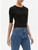 Womens Maeve Elbow Sleeve Crew Neck Crop