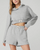 Womens Quilted Cropped Arena Hoodie