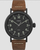 Timex Standard with Black Dial | Brown Strap