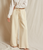 Womens Hailey Structured Wide Leg Fleece Pant