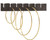 Featherweight Hoop Earrings - 18K Gold Vermeil 24mm
