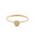 Size 6 Gold CZ Disk Ring