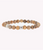 Mens Basic Stones Bracelet in Wood