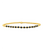 2MM Signature Bracelet with Black Spinel Gold Pattern - 6.25 / Yellow Gol