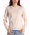 Womens Supima Cotton Cashmere LS Crew w/ Tipping