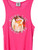 Womens Goodbye Again Beegee Tank in Neon Pink