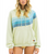 Womens Wave Stripe 4 Pullover Hoodie