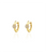 Womens Twinkle Blossom Huggie Hoop Earrings - 18k Gold Vermeil