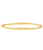 2 & 3mm Pattern Signature Bracelet - 6.5 / Yellow Gold