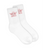 Womens Boys Lie Pink Logo Sock