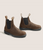 Mens Antique Brown Elastic Side Boot - V-Cut