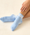 Womens The Boyfriend Grip Sock in Baby Blue