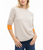Womens Cashmere Contrast Crew Womens Cashmere Contrast Crew
