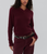 Womens Hotel Sweater Long Sleeve Burgundy