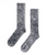 Mens Acid Wash Sneaker Sock in Black Mens Acid Wash Sneaker Sock in Black