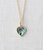 Womens Abalone Heart Charm Necklace Womens Abalone Heart Charm Necklace