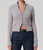 Womens Zip Cardigan in Heather Grey